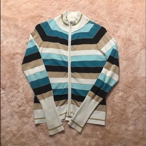 Striped Blue Turtleneck jacket